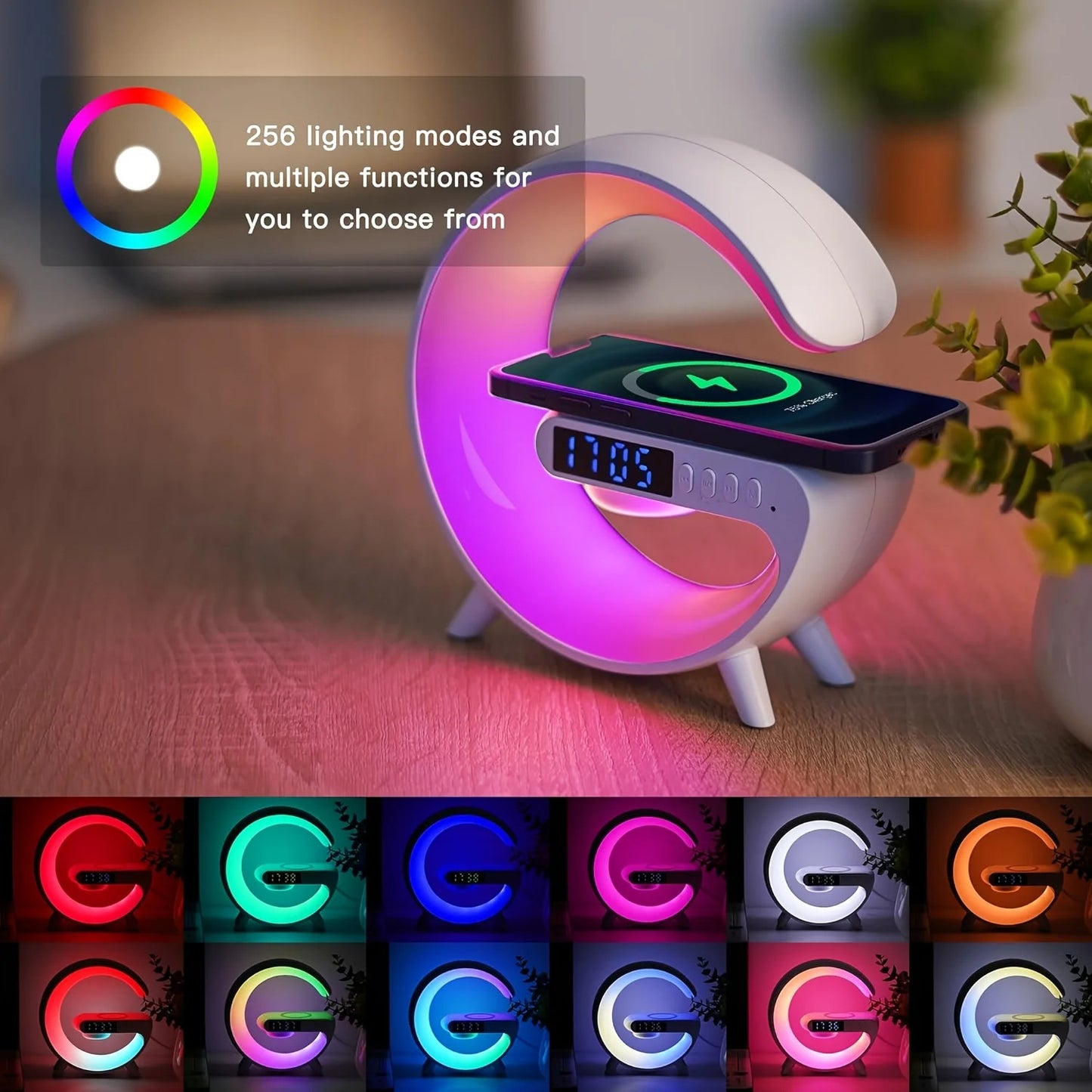 Wireless Charging RGB Lamp